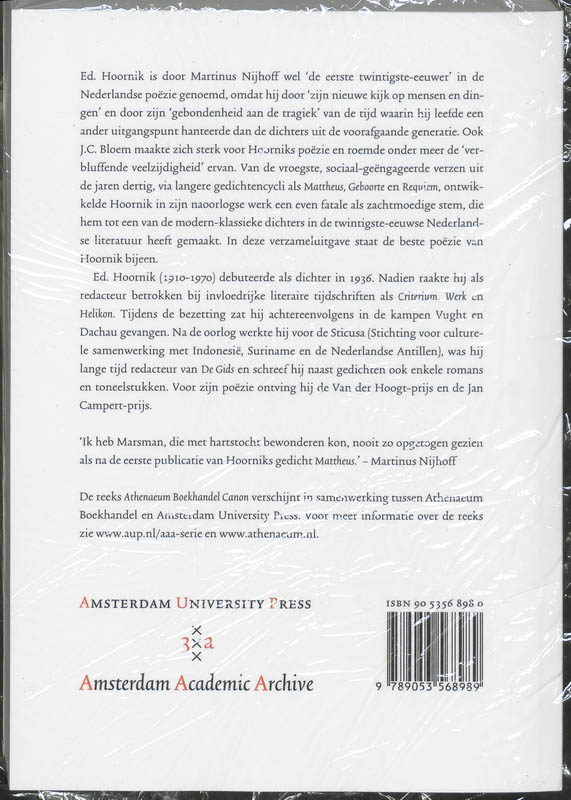 Verzamelde Gedichten achterkant