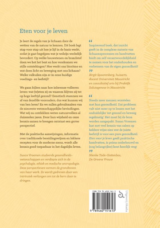 Eten voor je leven achterkant