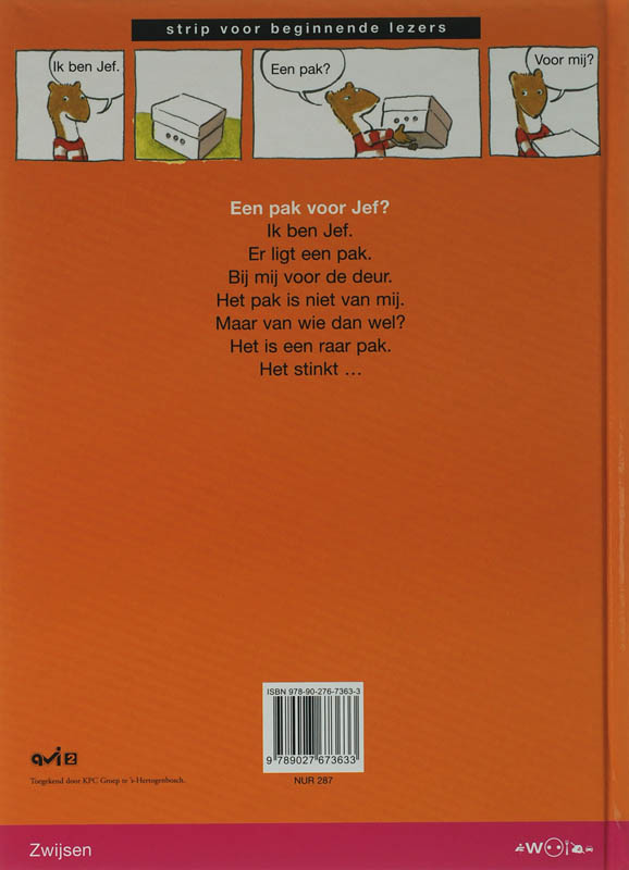 Een pak voor Jef? / Strip voor beginnende lezer achterkant