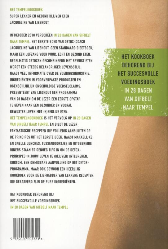 Het Tempel Kookboek achterkant