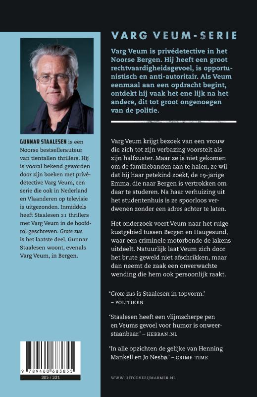 Grote zus / Varg Veum achterkant