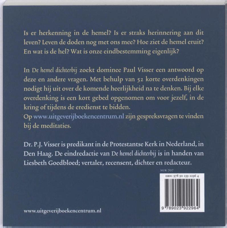 De hemel dichterbij achterkant