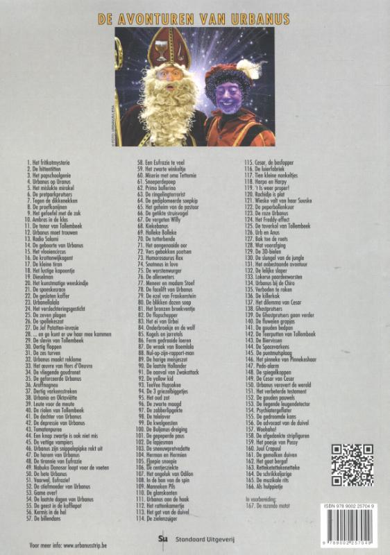 Urbanus als Hulppietje / De avonturen van Urbanus / 166 achterkant