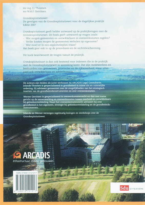 Grondexploitaitewet achterkant