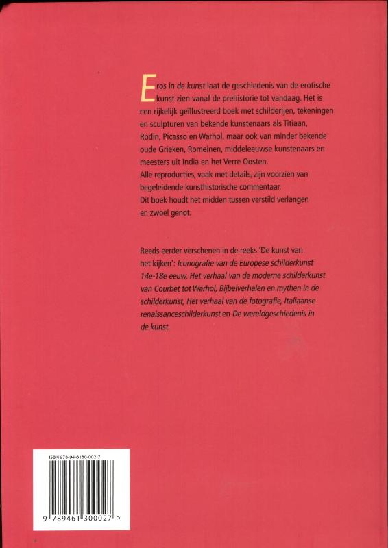 De kunst van het kijken: Eros in de kunst achterkant