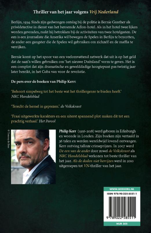 Als de doden niet herrijzen / Bernie Gunther / 6 achterkant