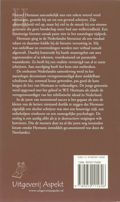 Het schimmenrijk van W.F. Hermans achterkant