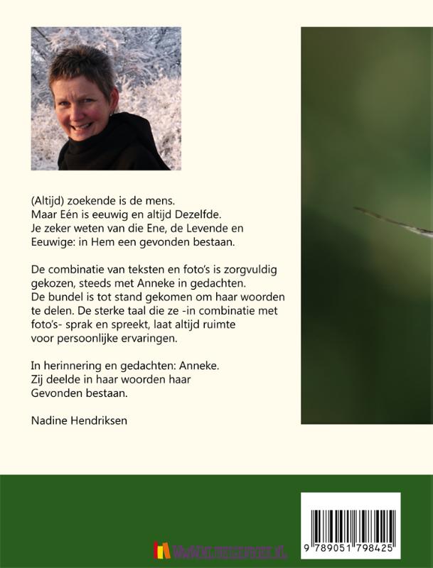 Gevonden bestaan achterkant