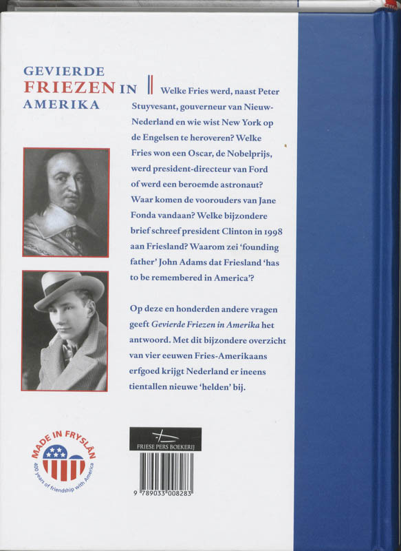 Gevierde Friezen in Amerika achterkant