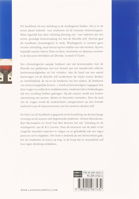 Handboek wijsbegeerte achterkant