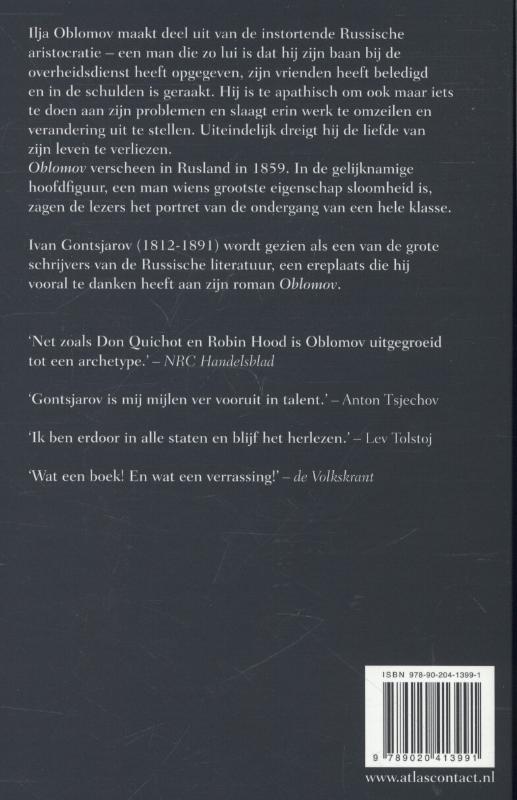 Oblomov / L.J. Veen klassiek achterkant