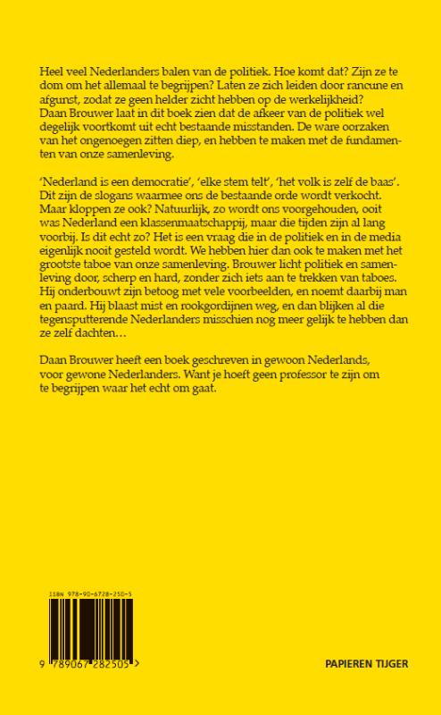 Waarom de mensen balen van de politiek achterkant