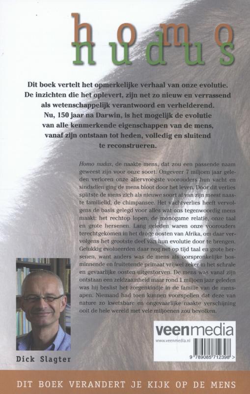 Homo nudus - de naakte mens achterkant