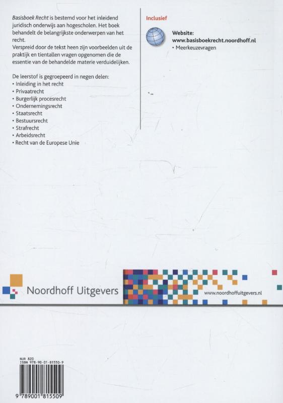 Basisboek recht achterkant