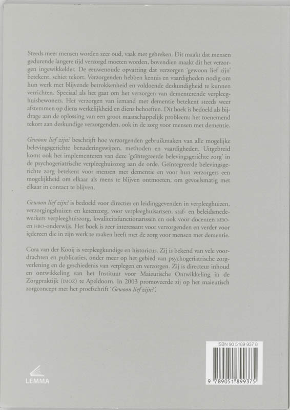 Gewoon lief zijn achterkant