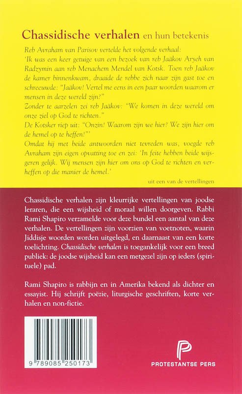 Chassidische verhalen en hun betekenis achterkant