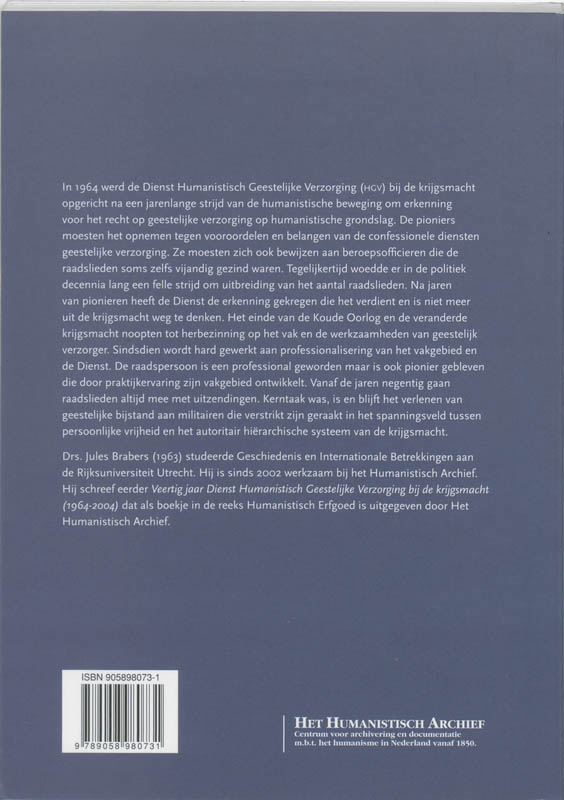 Van pioniers tot professionals achterkant