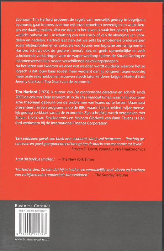 Waarom We Doen Wat We Doen achterkant