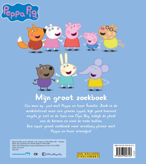Mijn groot zoekboek / Peppa Pig achterkant