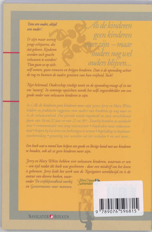 Als De Kinderen Geen Kinderen Meer Zijn achterkant