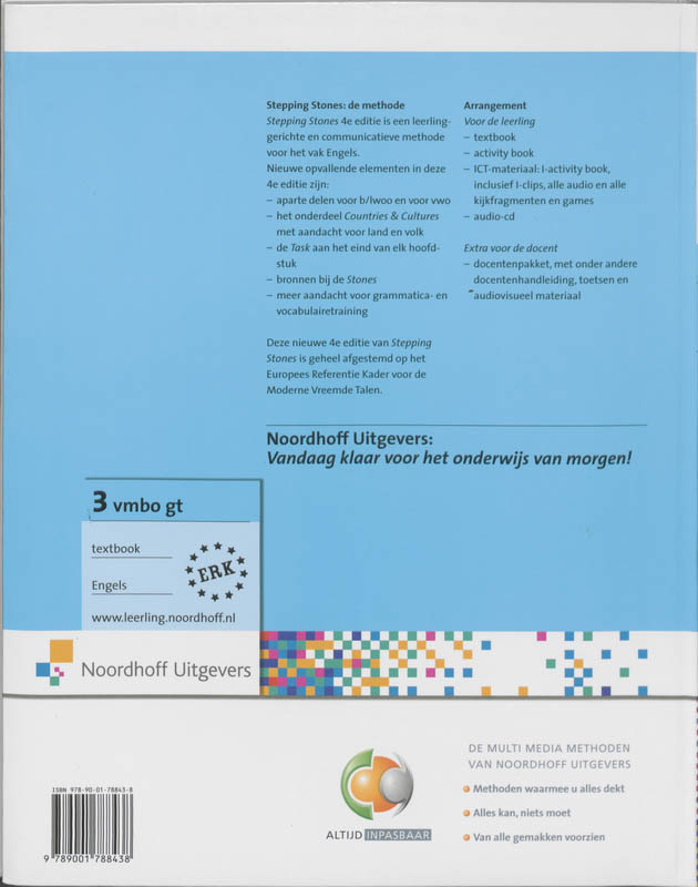 Stepping Stones 3 vmbo gt  Activity book A achterkant