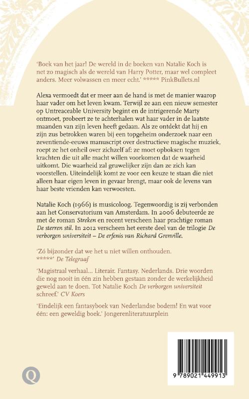 Het levende labyrint / De verborgen universiteit / 2 achterkant