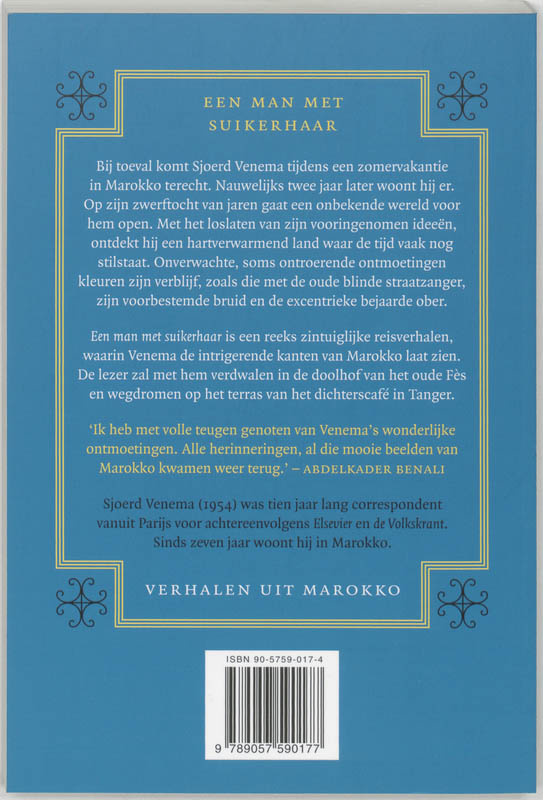 Man Met Suikerhaar Marokko achterkant