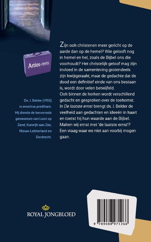 De laatste ernst / Artios-reeks achterkant