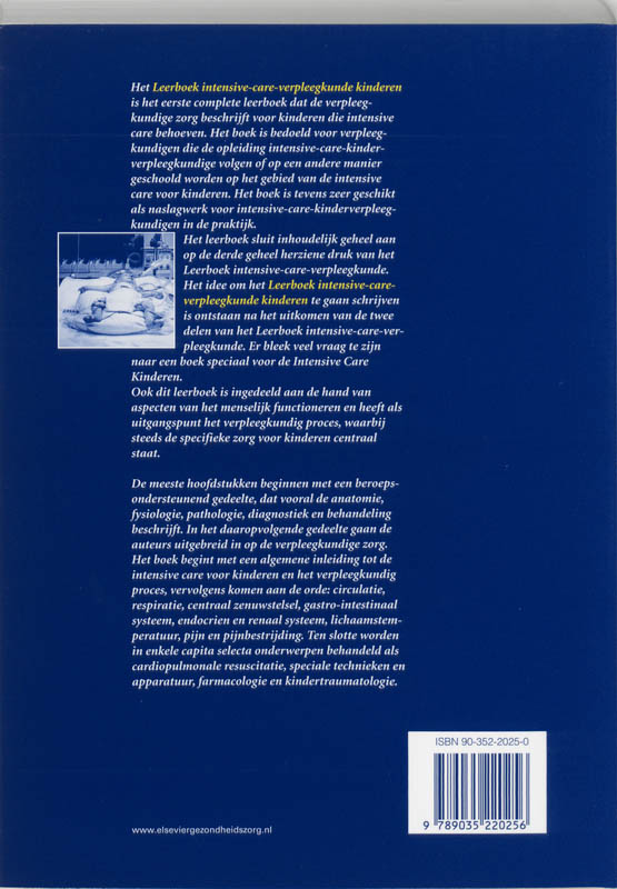 Leerboek intensive-care-verpleegkunde kinderen achterkant