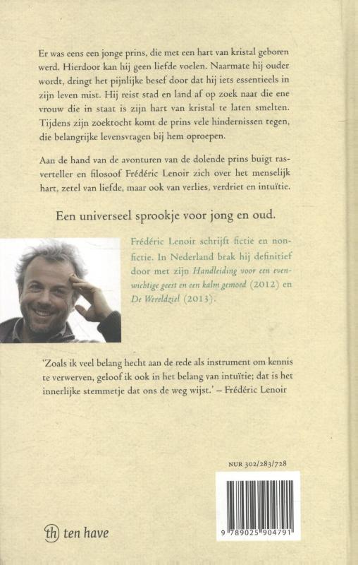 Hart van kristal achterkant