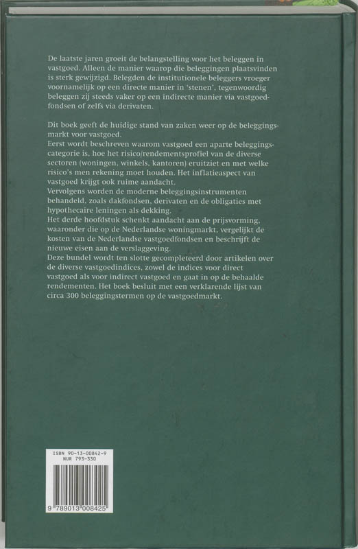 Vastgoedbeleggingen / Professioneel beleggen / 8 achterkant