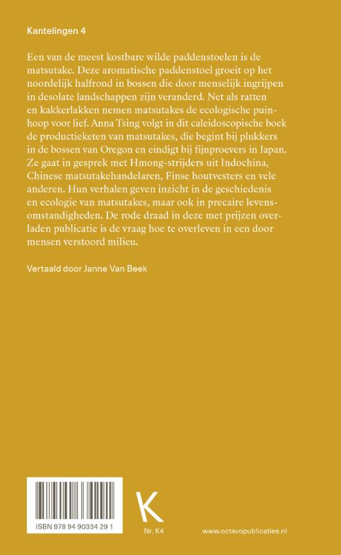 De paddenstoel aan het einde van de wereld / Kantelingen / 4 achterkant