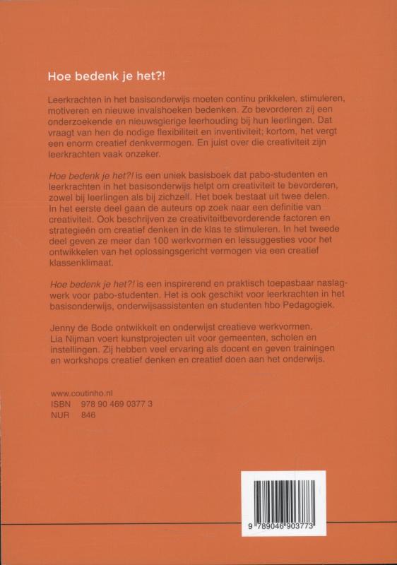 Hoe bedenk je het?! achterkant