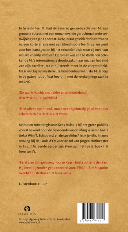 Geachte heer M. achterkant