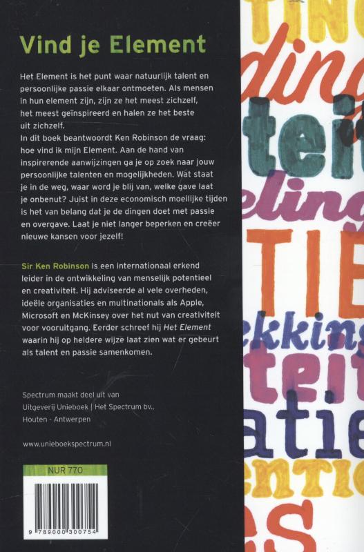 Vind Je Element achterkant