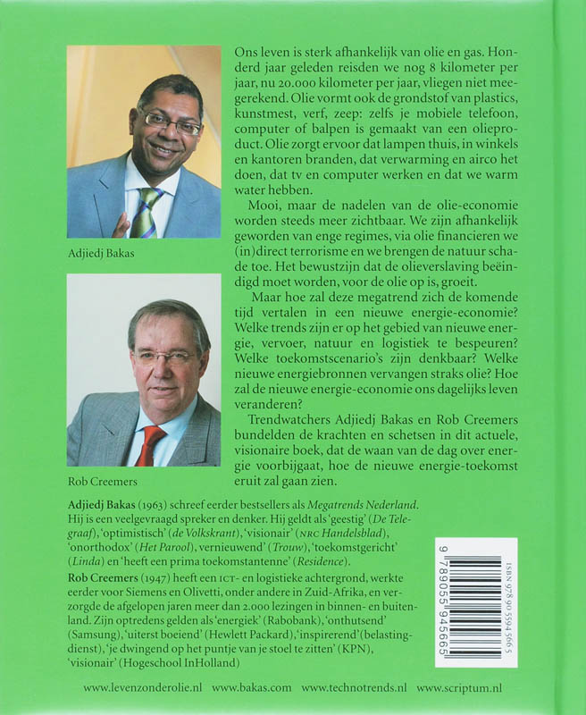 Leven Zonder Olie achterkant