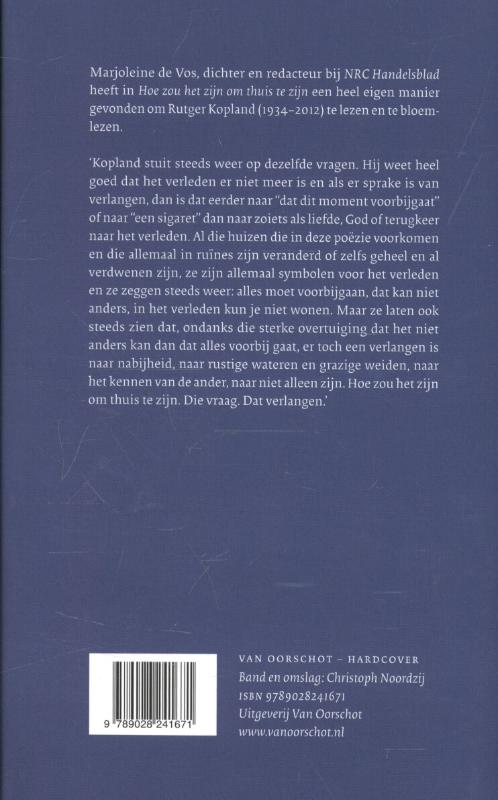 Hoe zou het zijn om thuis te zijn achterkant