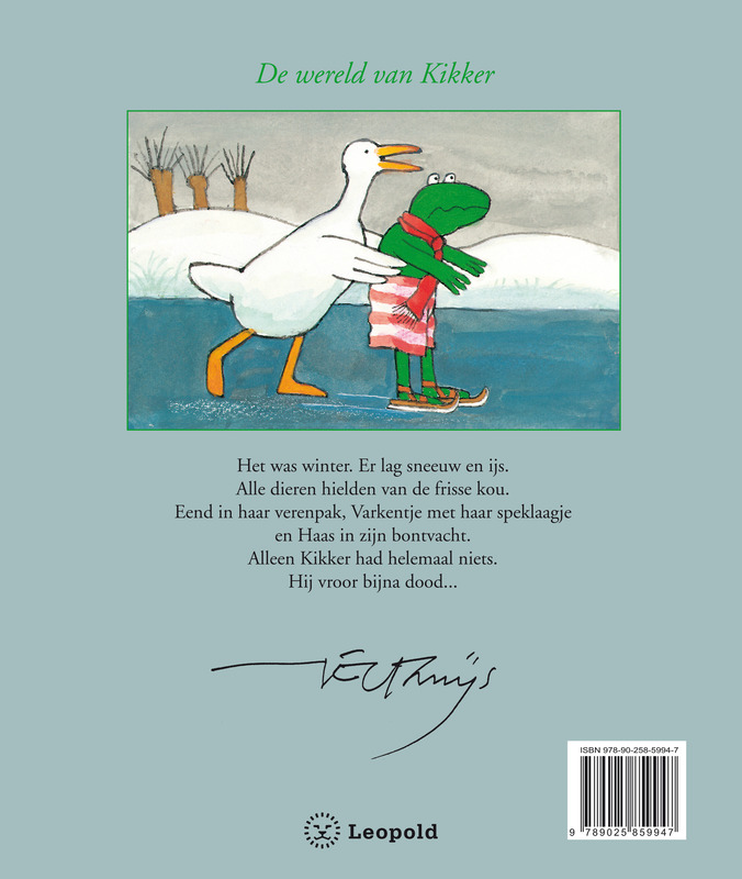 Kikker in de kou achterkant