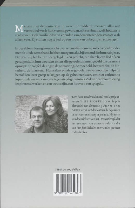 Het Sneeuwt In Mijn Hoofd Over Dementie achterkant