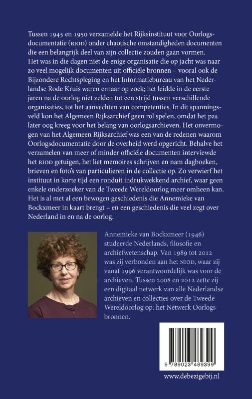 De oorlog verzameld achterkant