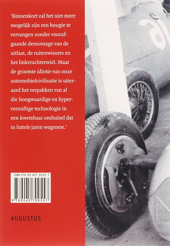 De archeologie van de auto achterkant
