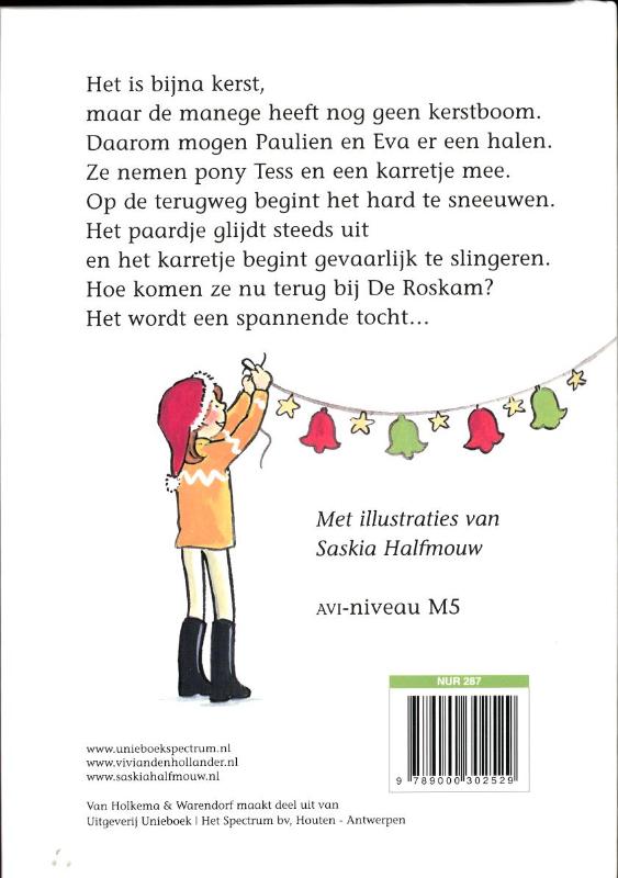 Stapvoets door de sneeuw / De Roskam achterkant