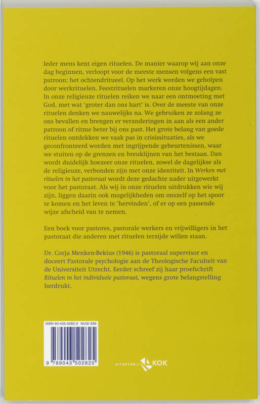 Werken met rituelen in het pastoraat achterkant