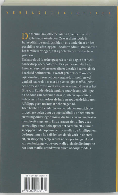 De Amandelraapster achterkant