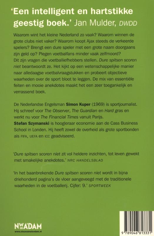 Dure spitsen scoren niet achterkant