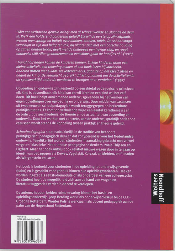 Schoolpedagogiek achterkant