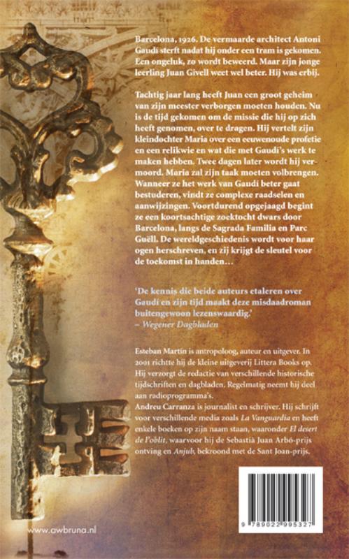 De Gaudi-Sleutel achterkant