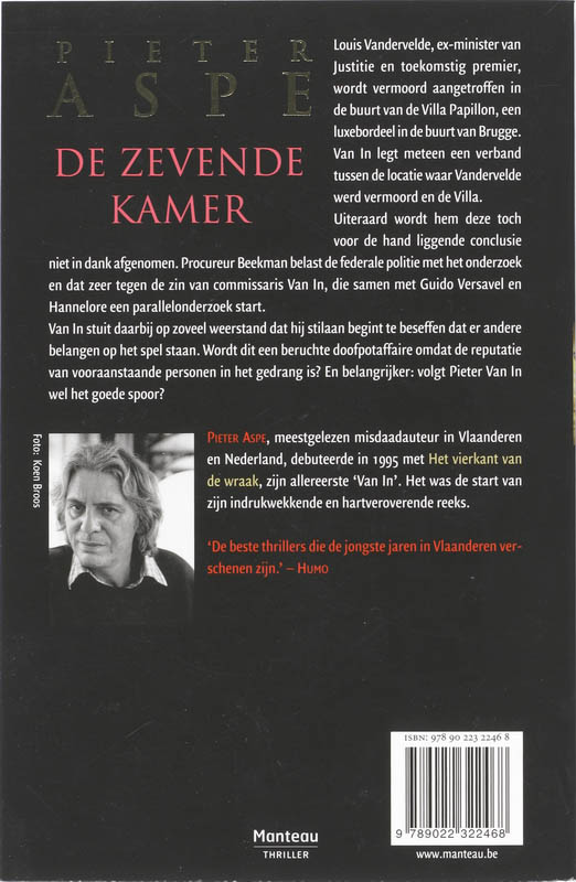 De zevende kamer / Meesters in Misdaad / 22 achterkant