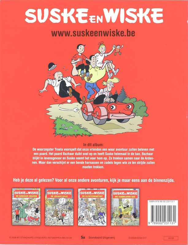 Het Ros Bazhaar / Suske en Wiske / 151 achterkant