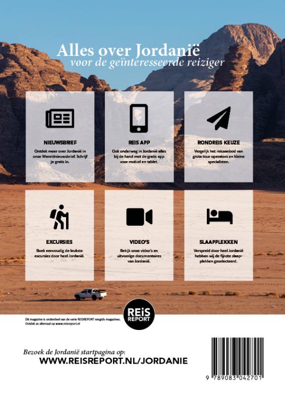Jordanië reisgids magazine / REiSREPORT reisgids magazines achterkant